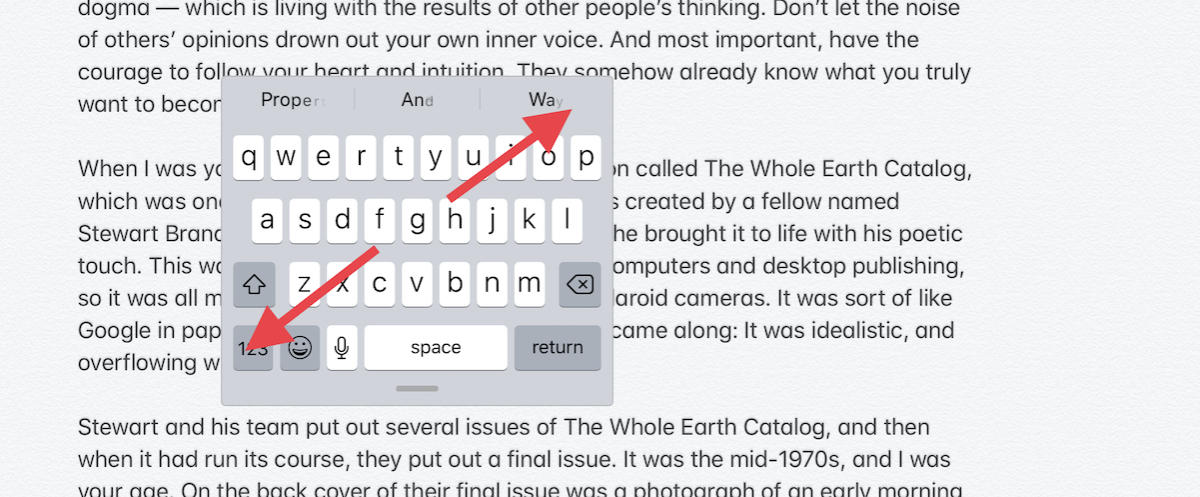 how to use floating keyboard ipados expand