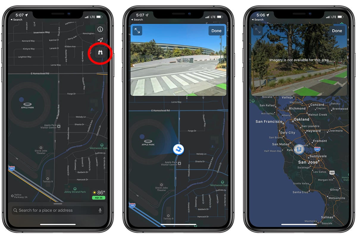 How to use Look Around in Apple Maps