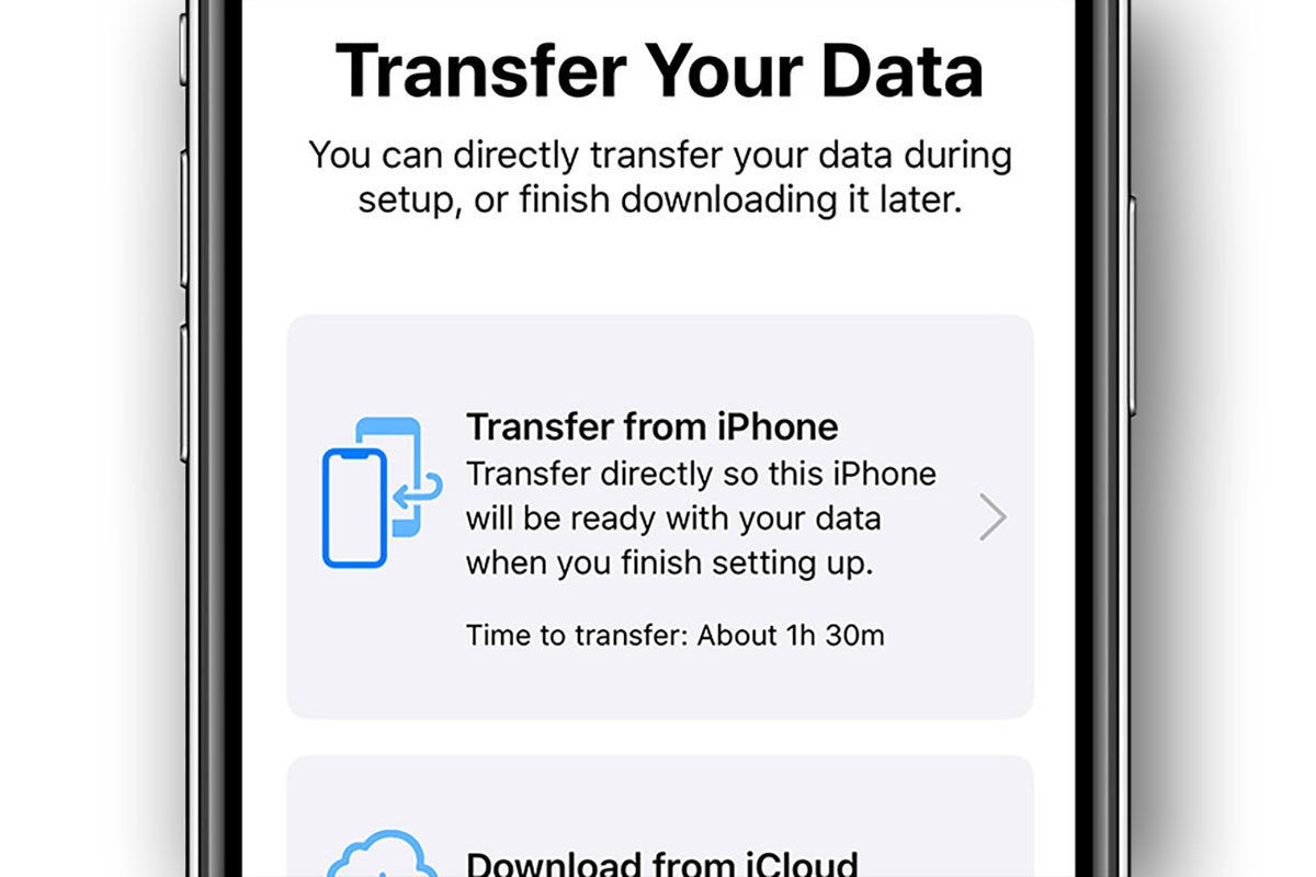iphone transfer data
