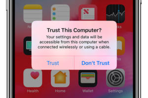 ios12 trust iphone x