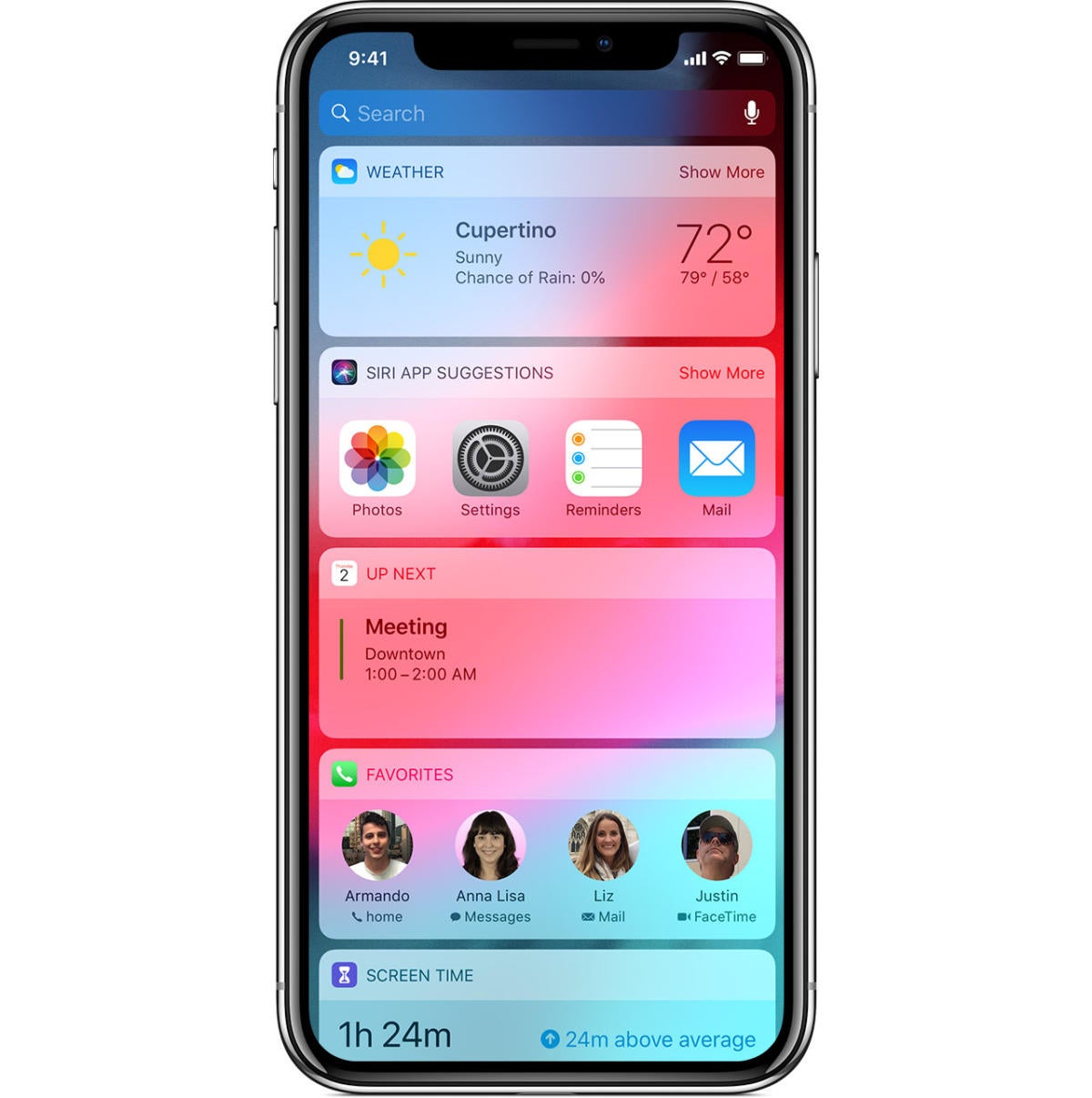 iPhone Today View