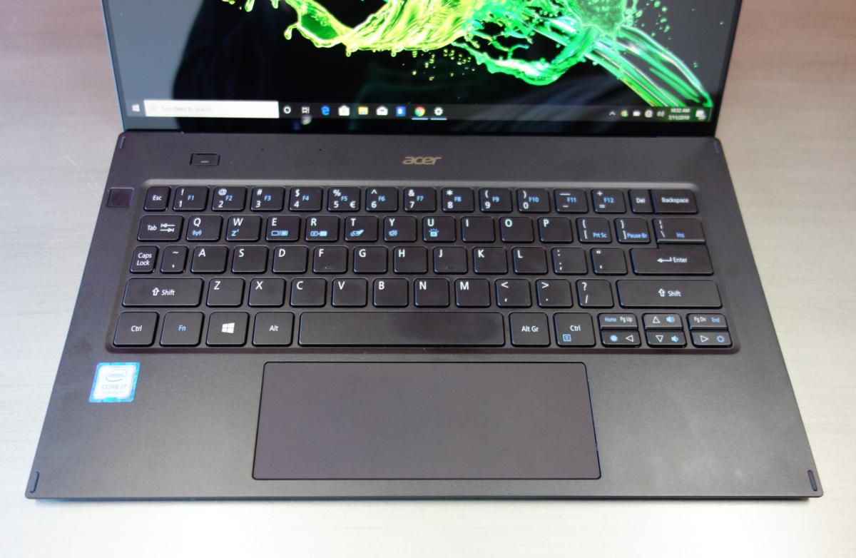 Acer Swift 7 July 2019 keyboard