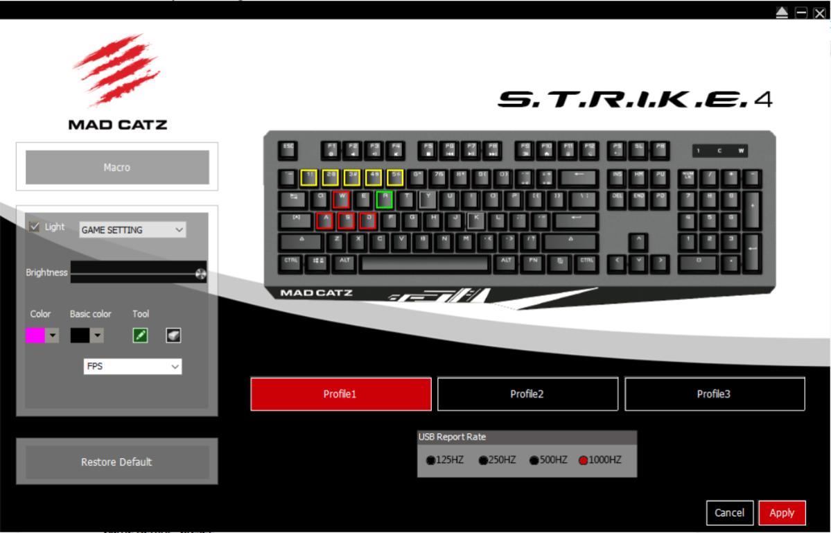 Mad Catz Strike 4 - Software