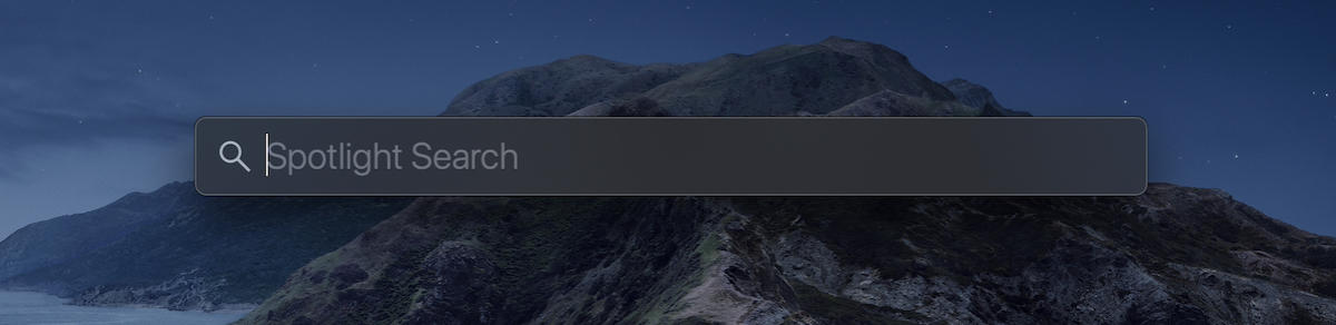 spotlight search mac shortcut