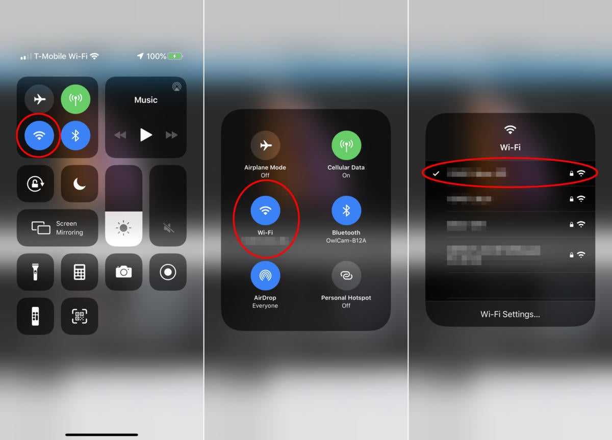 wifi control center tip