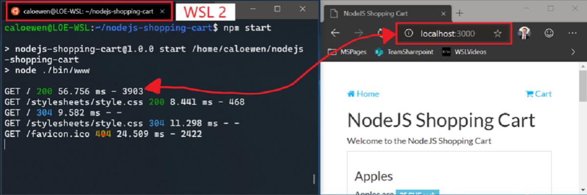 wsl improvements Windows 10 18945