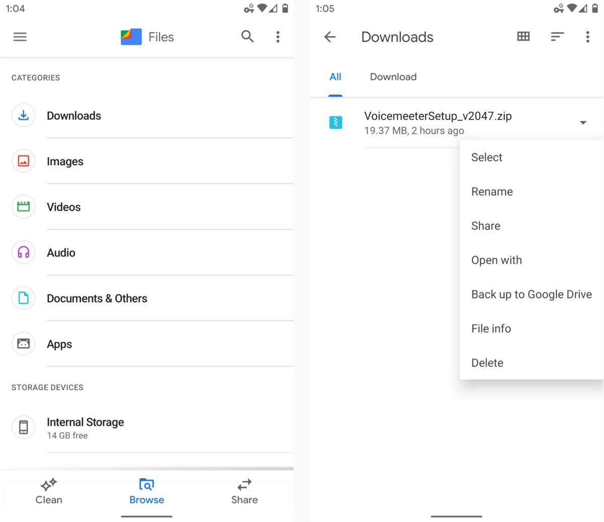 change default folder for file manager android 9