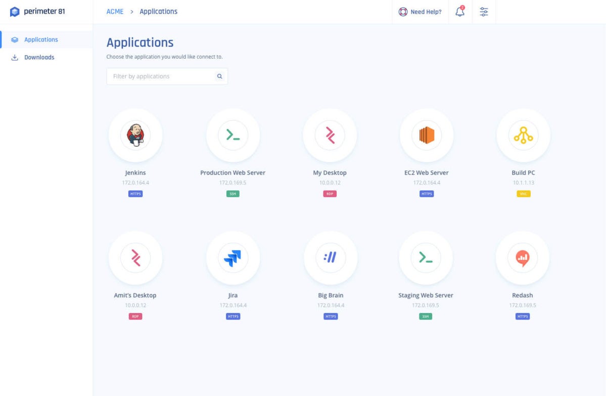 Perimeter 81 Apps
