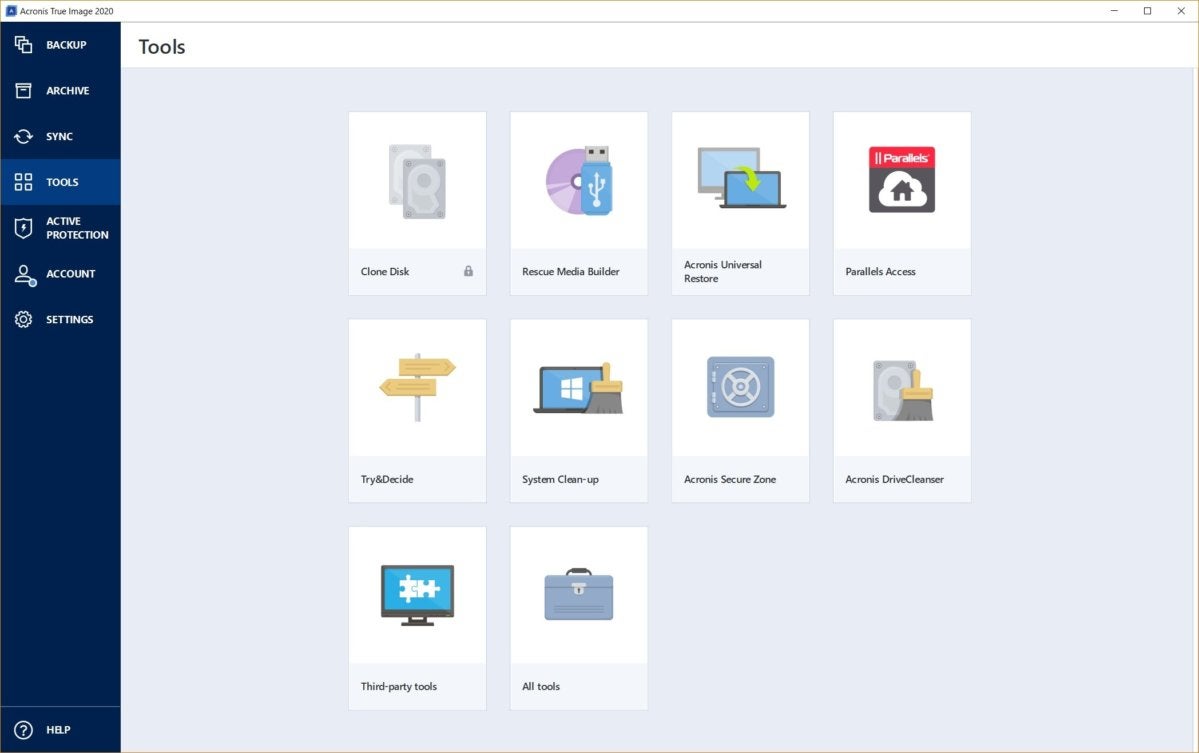 acronis 2020 tools