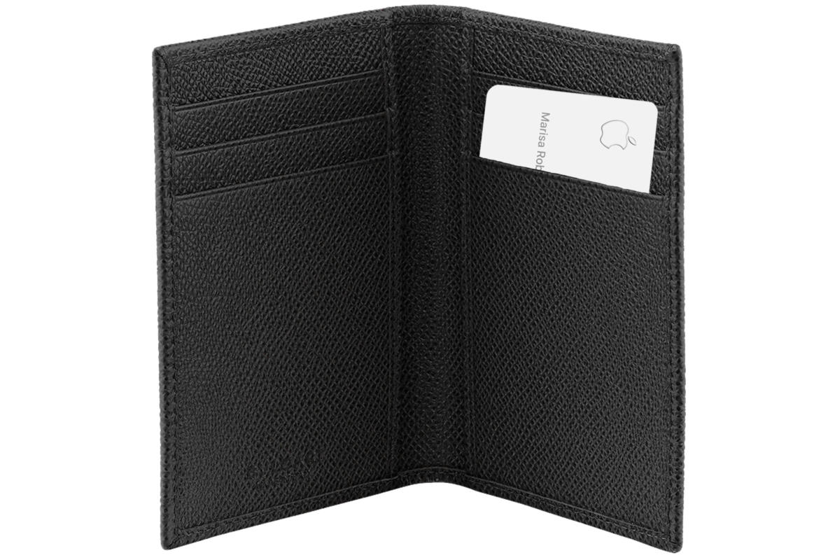 apple card leather wallet