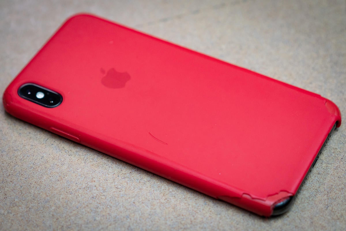 apple silicone case back