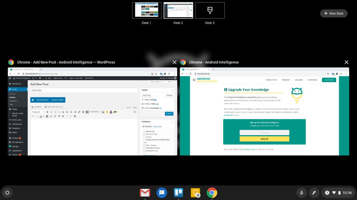 Chrome OS Features - Virtual Desks