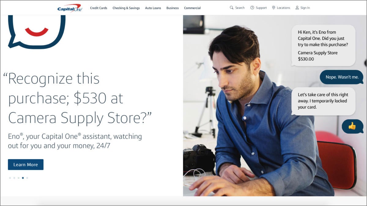 capital one eno fraud alert
