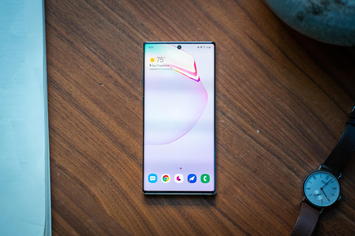galaxy note 10 front