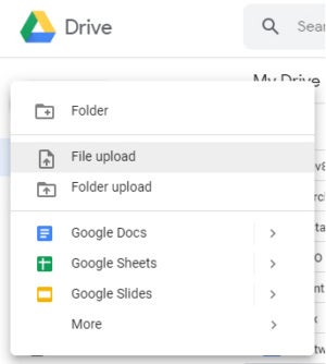 google sheets 04 upload gdrive