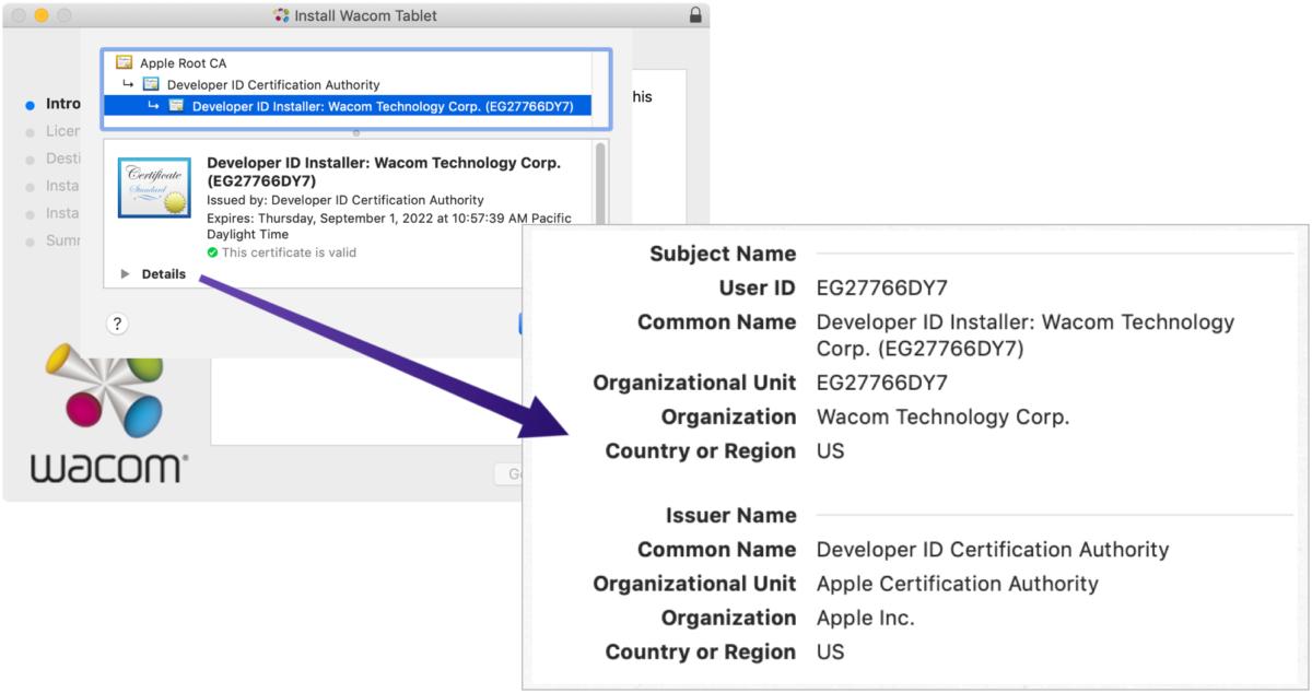 mac911 check certificate installer