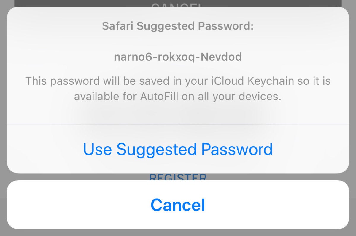 1password suggested password