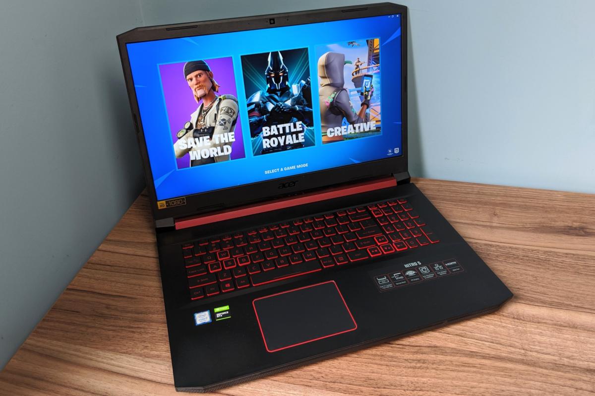 Acer Nitro 5 17 Inch An517 51 56yw Review Here S Your Cheap Fortnite Laptop Pcworld