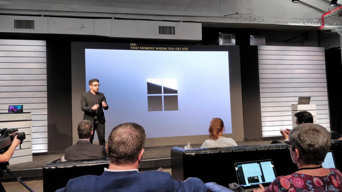 panos panay surface pro 6 launch