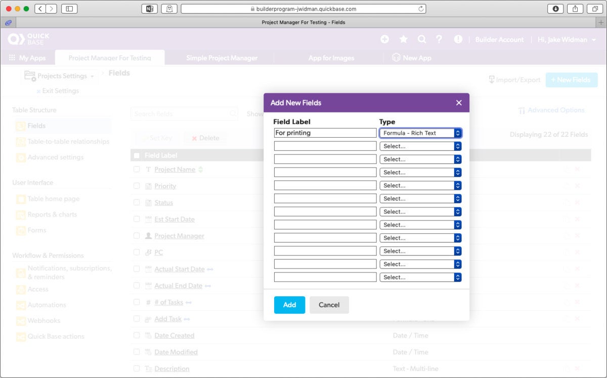 quick base tips 2 rich text field creation