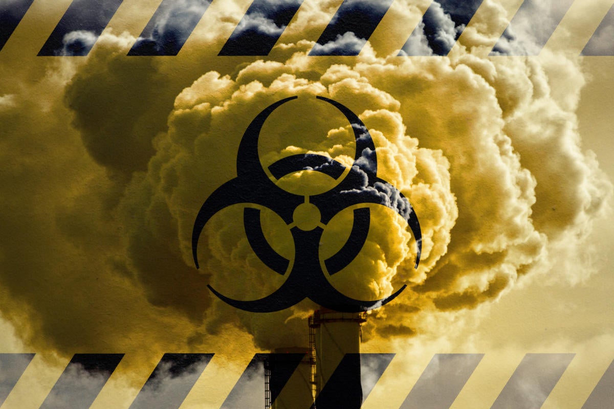 toxic security culture in the enterprise industrial pollution hazardous waste caution danger