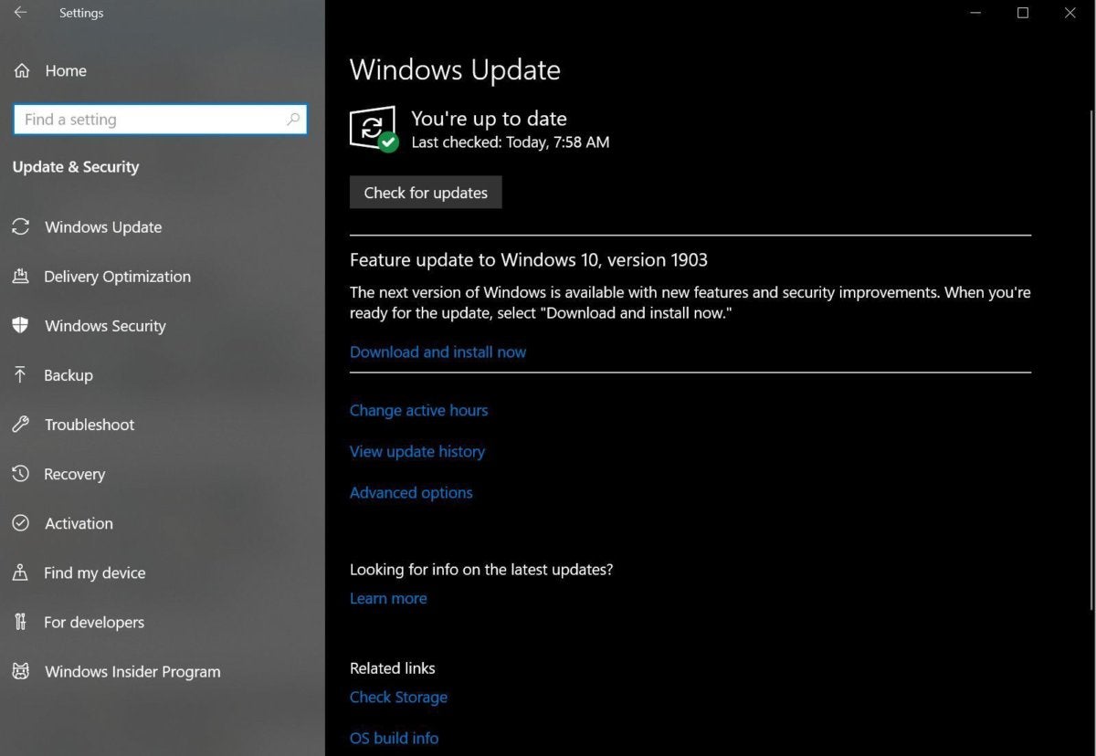 update windows 10