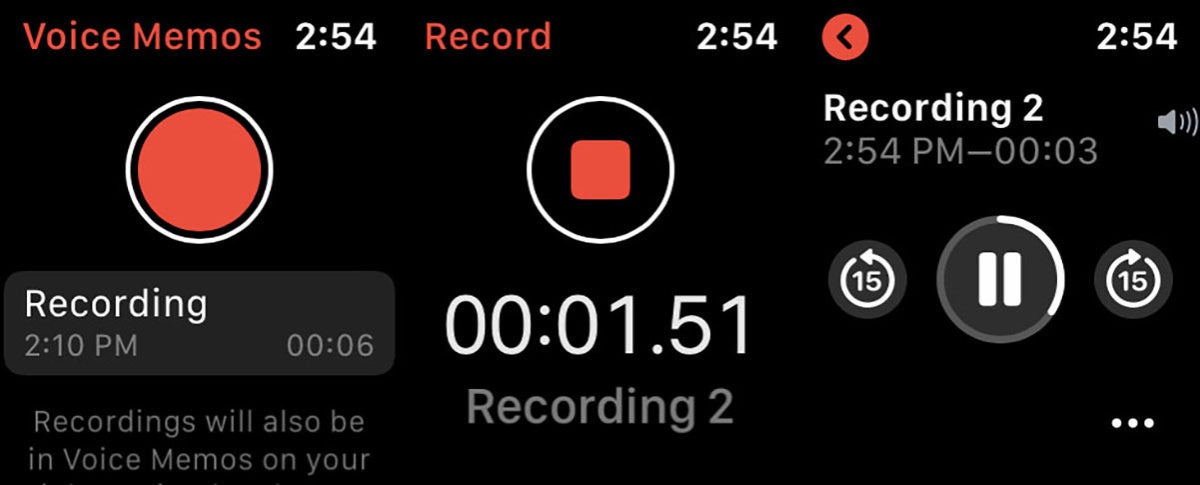 watchos6 voicememos