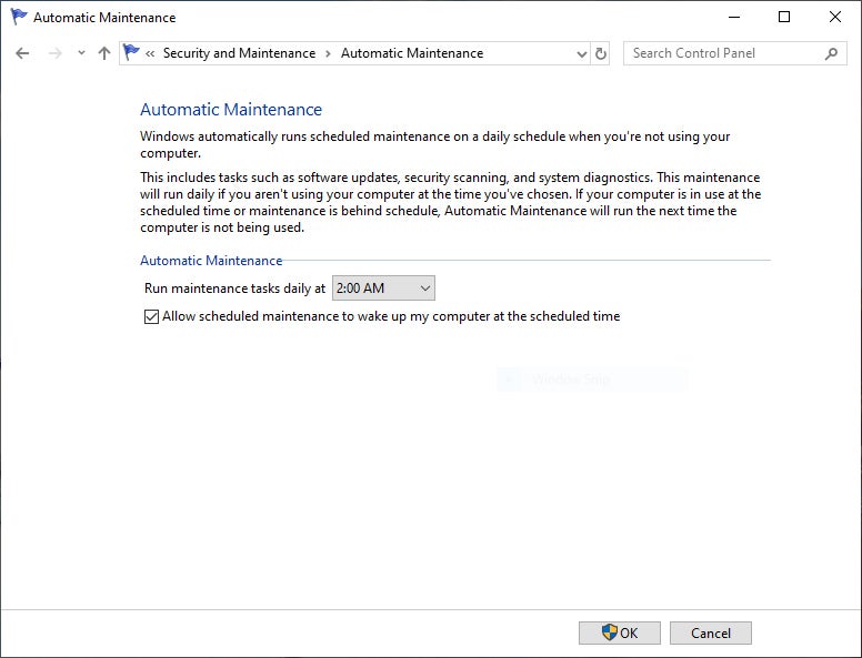 win10 automatic maintenance aug2019