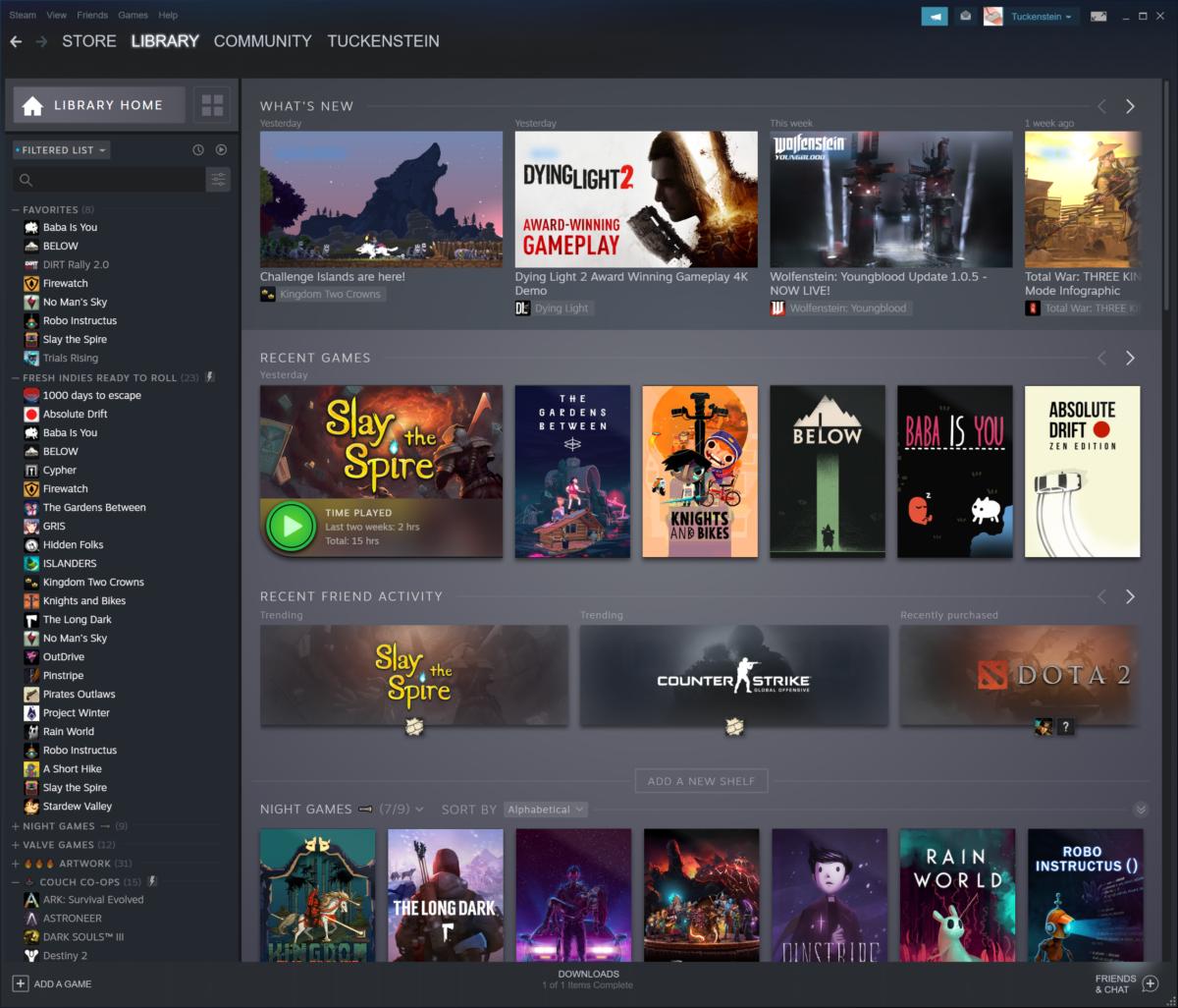 Steam Library Update