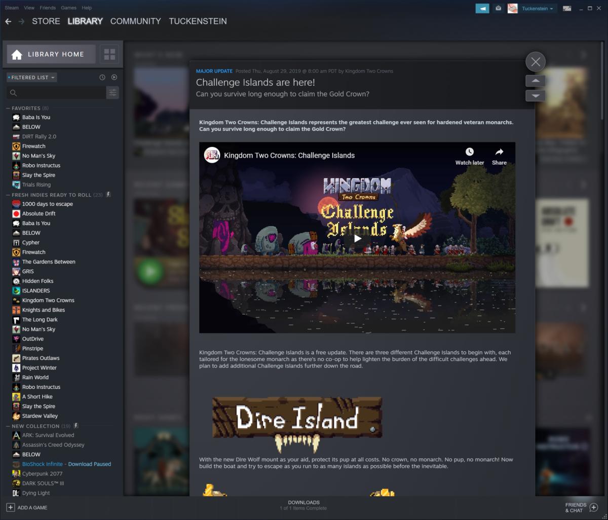 Steam Library Update