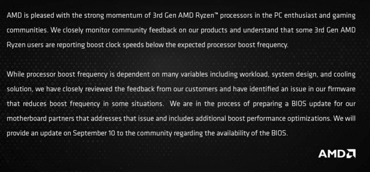 amd ryzen statement