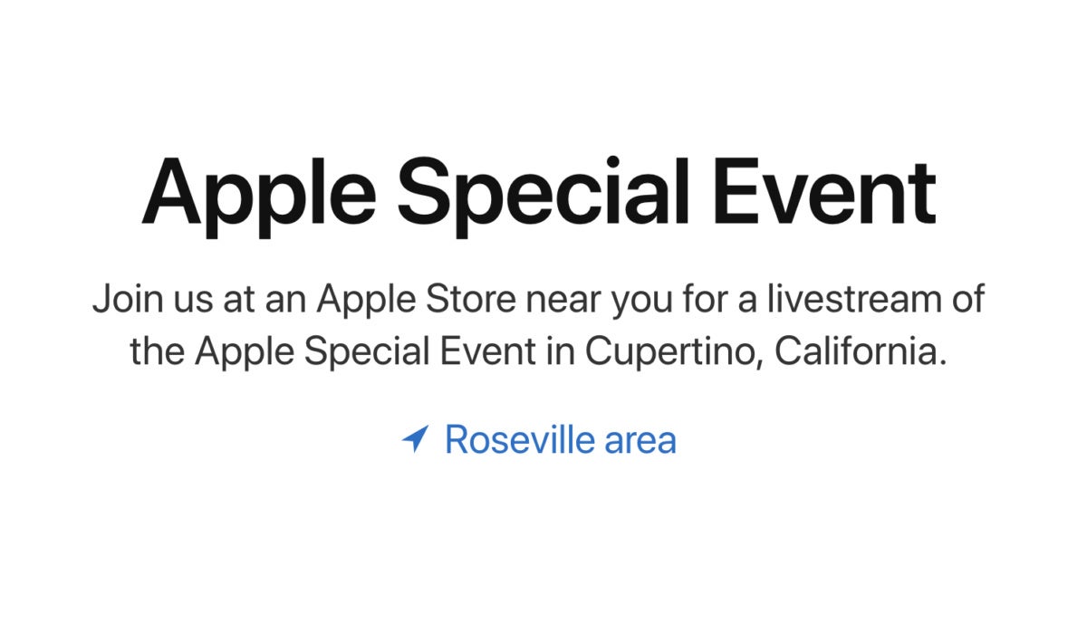 apple event store stream