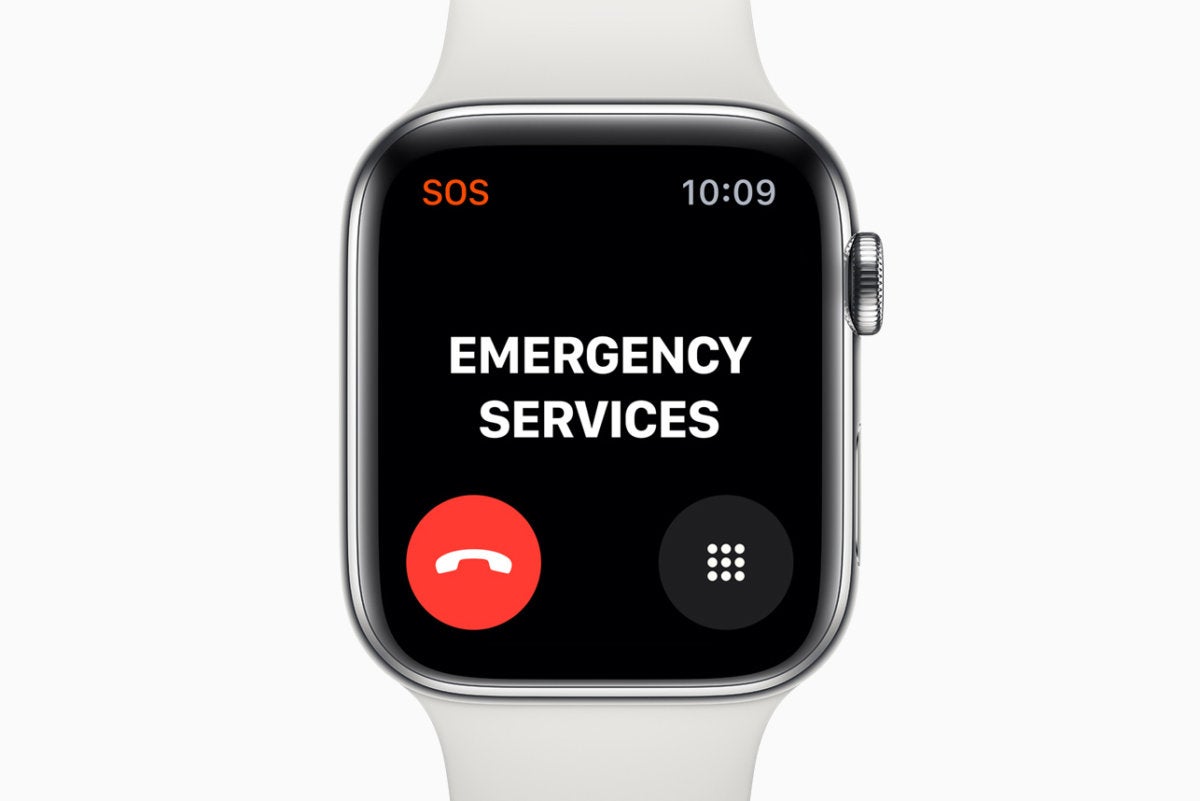 apple watch series 5 emergency services