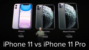 iPhone 11 vs 11 Pro