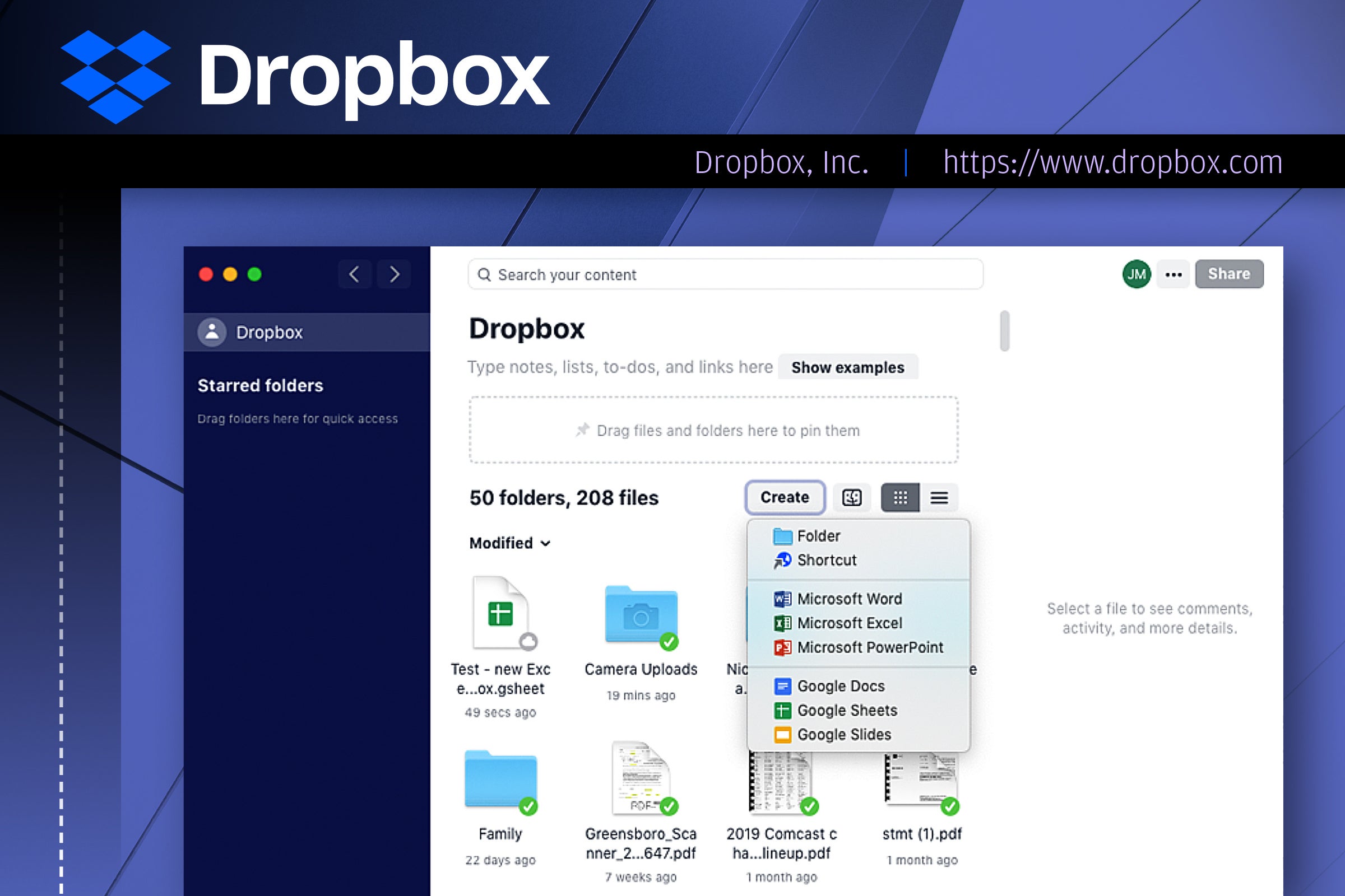 dropbox file share