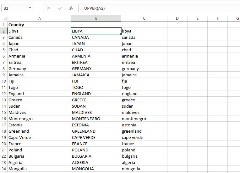 excel data clean 6 upperlower