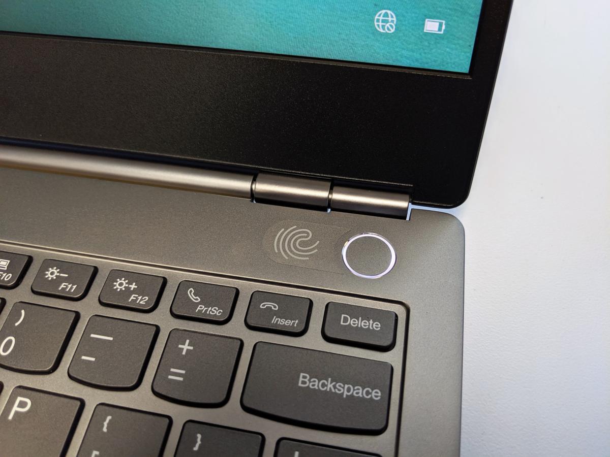 Lenovo ThinkBook 13s fingerprint reader
