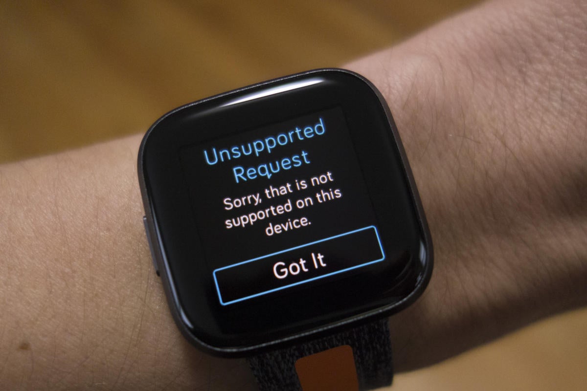 fitbit versa 2 unsupported