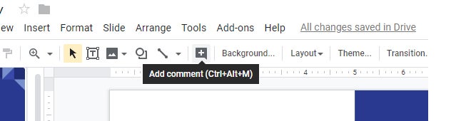 google slides 20 add comment