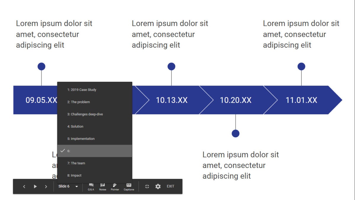 google slides 25 present mode