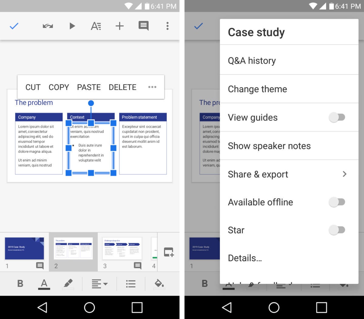 google slides 29 android app