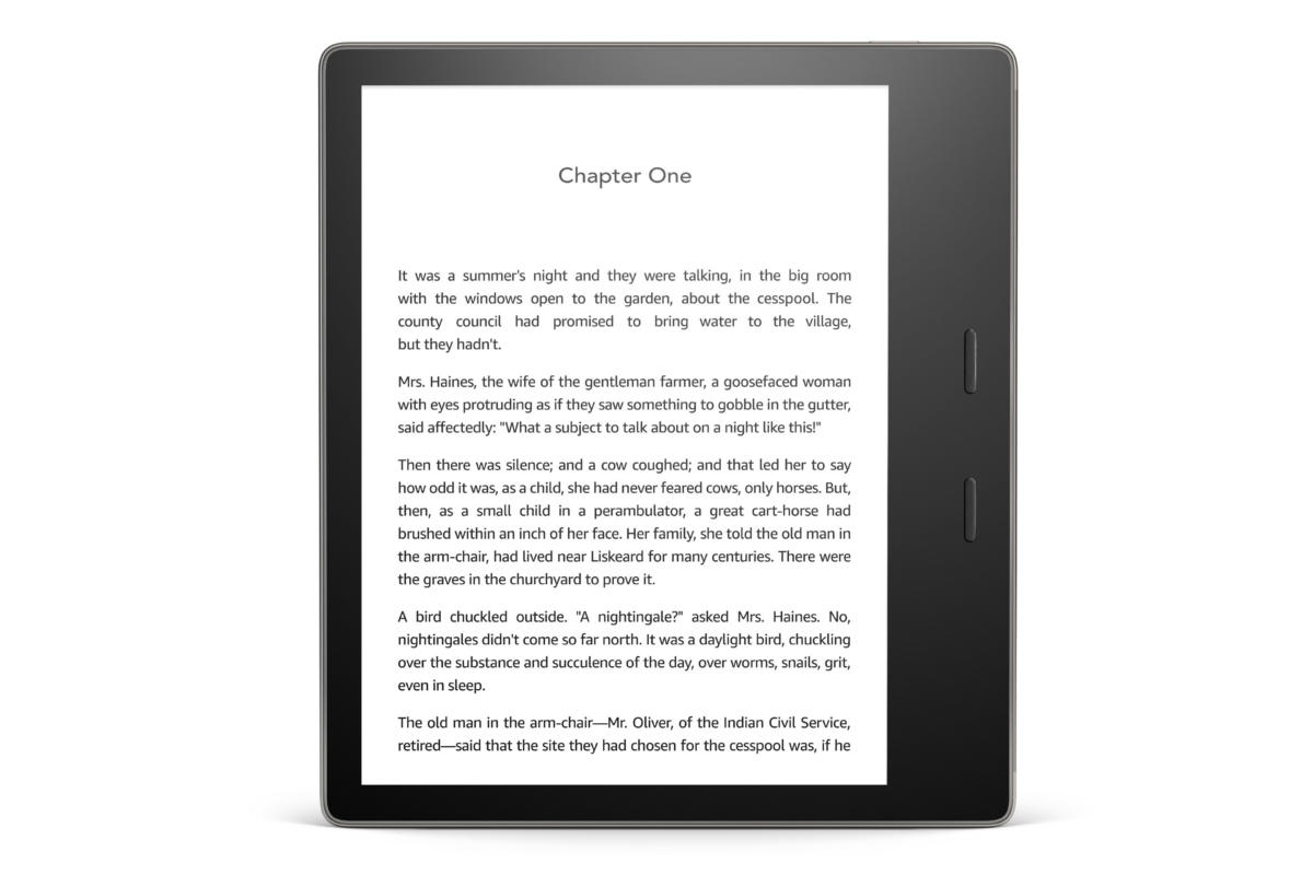 kindle oasis graphite front