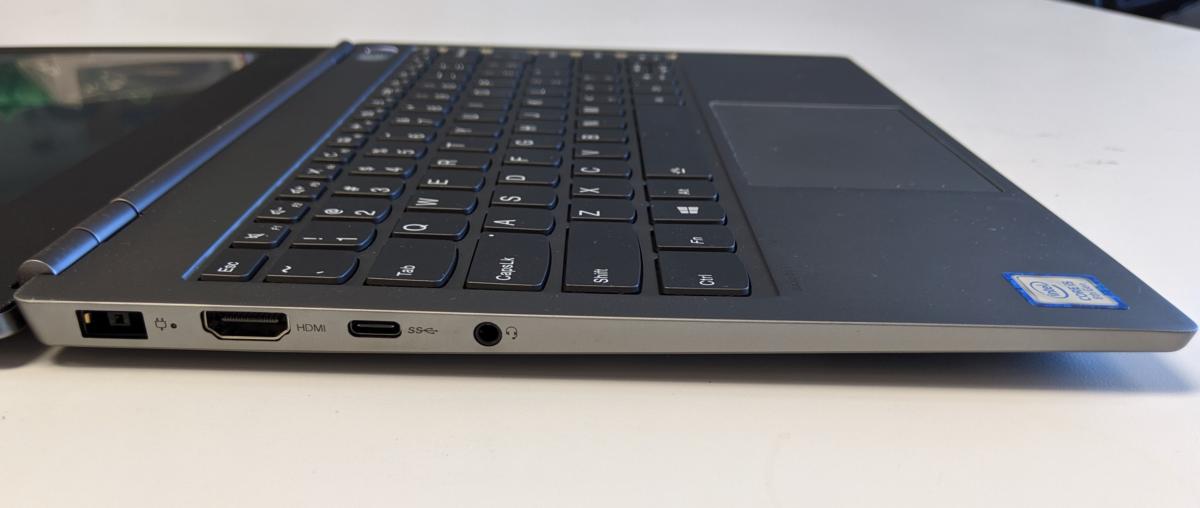 Lenovo ThinkBook 13s left side