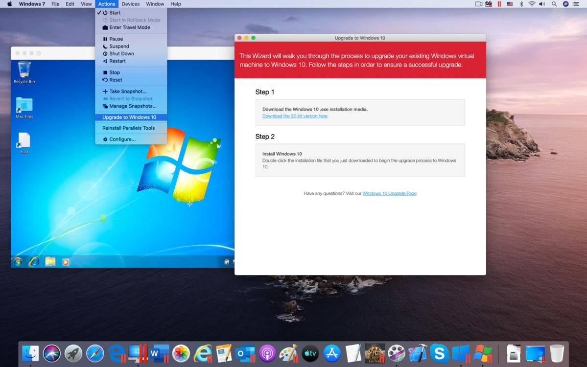 mac mini parallels windows 10