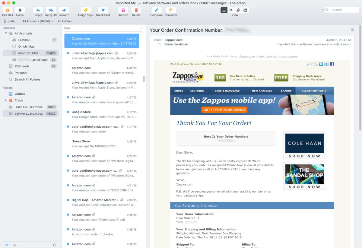 reviews for mac email client