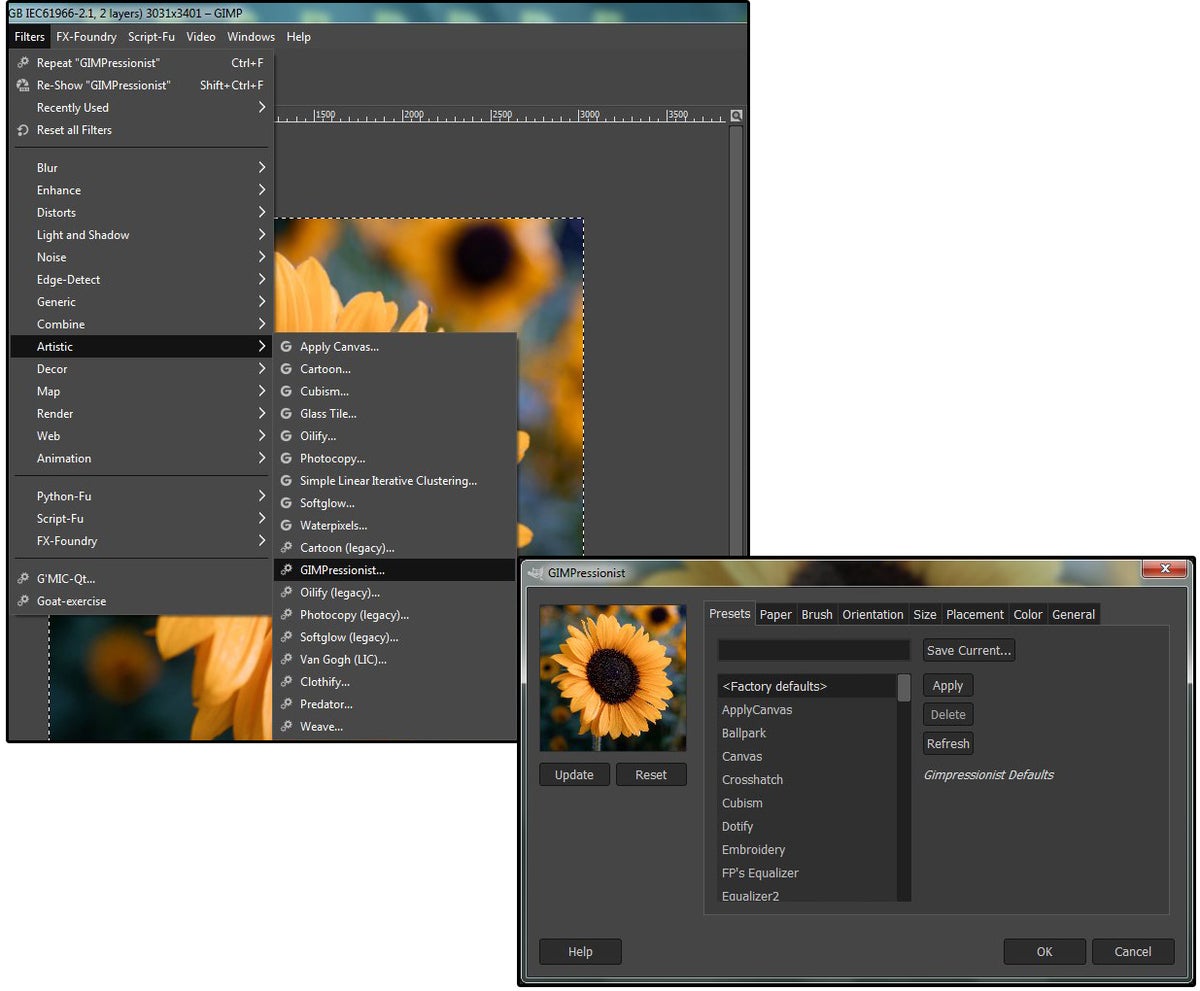 7 free GIMP scripts and plugins for filters, brushes, textures and