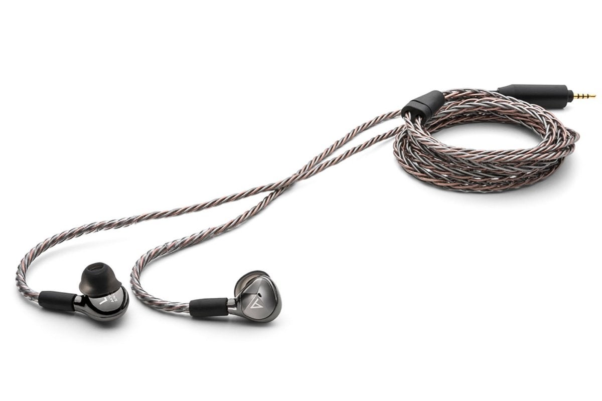 The cable has a flexible plastic/rubber sheath that easily conforms around your ears.