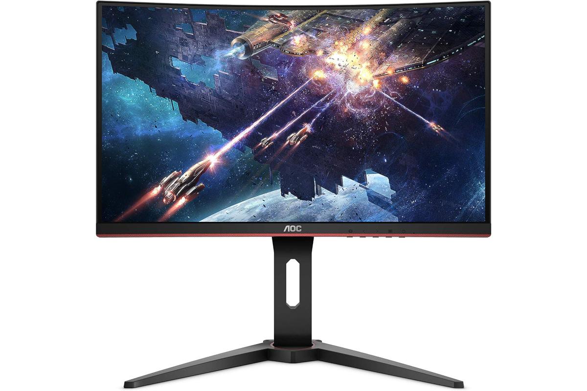 Upgrade your gaming with this curved HD high refresh rate monitor for ...