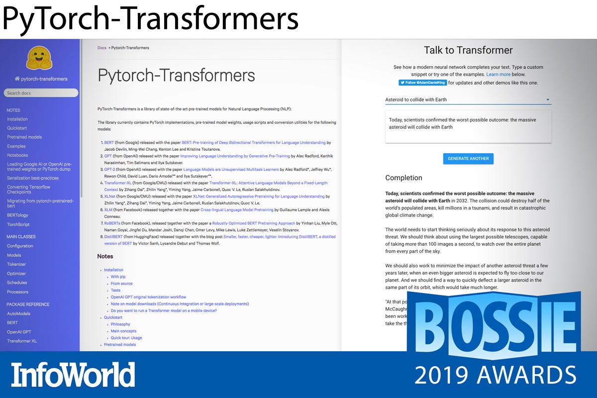 bossies 2019 pytorch transformers