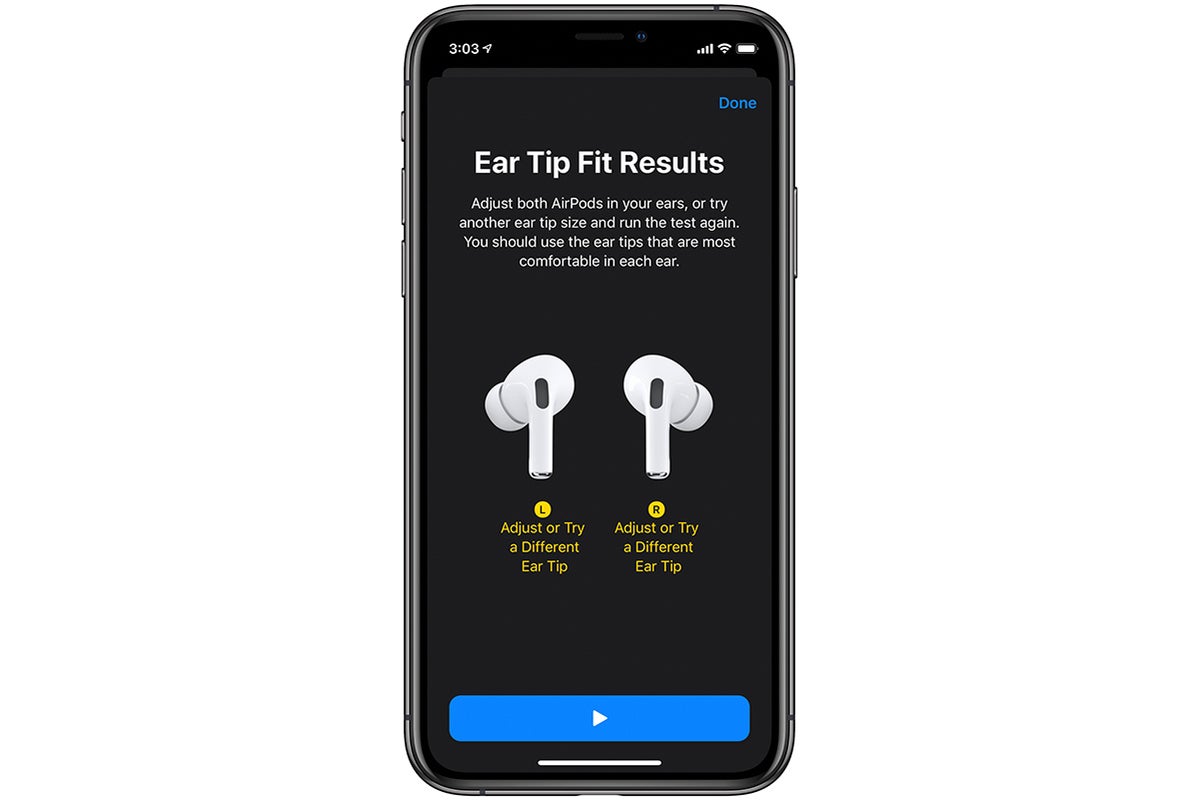 ear tip fit test failed